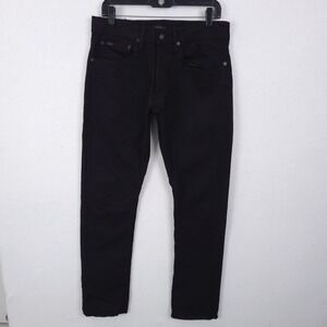 Polo Ralph Lauren Jeans Men's Black The Sullivan Slim Fit Stretch  Size 31x30
